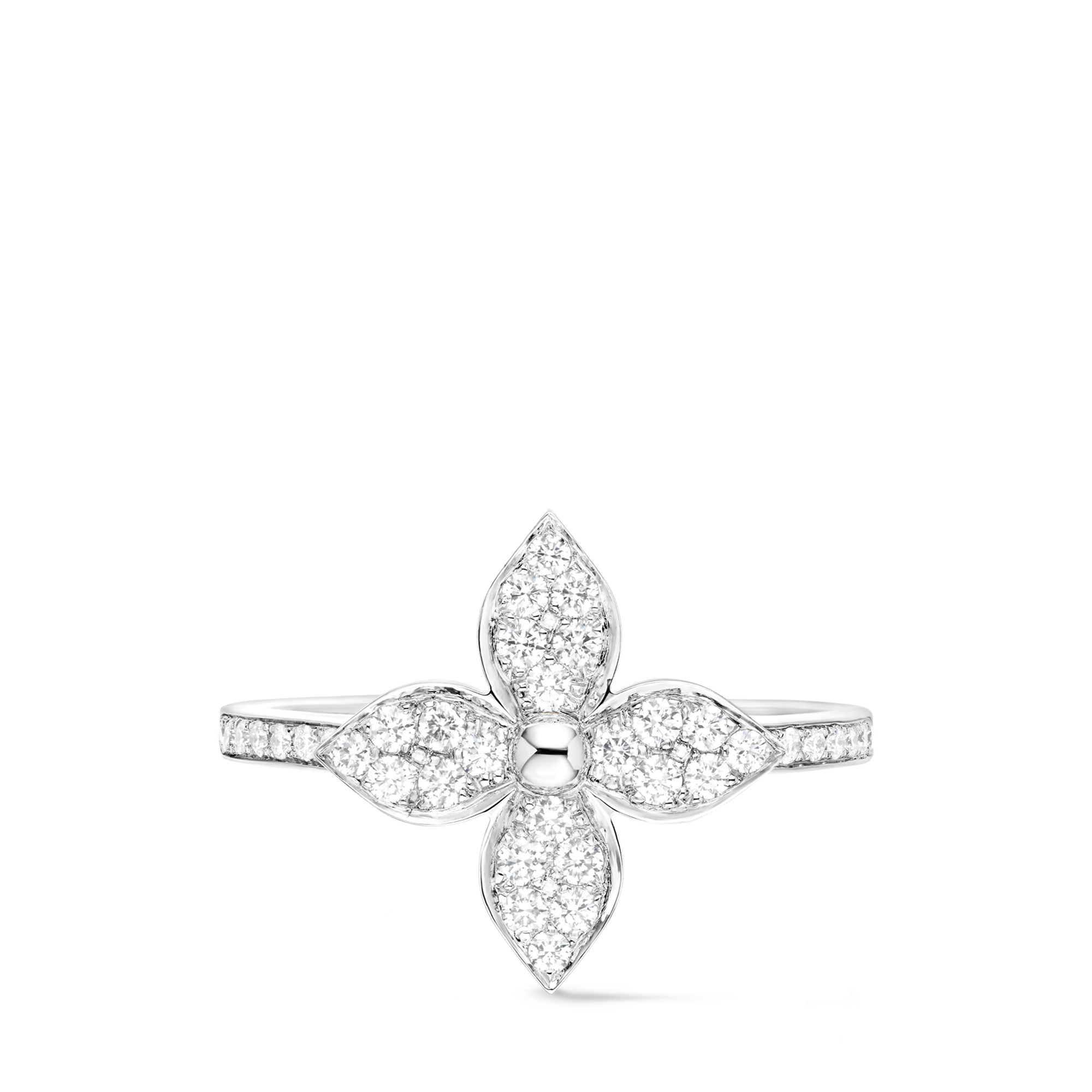 Idylle Blossom Ring, White Gold And Diamonds - Jewelry